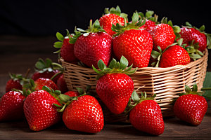 草莓水果春季上新摄影图