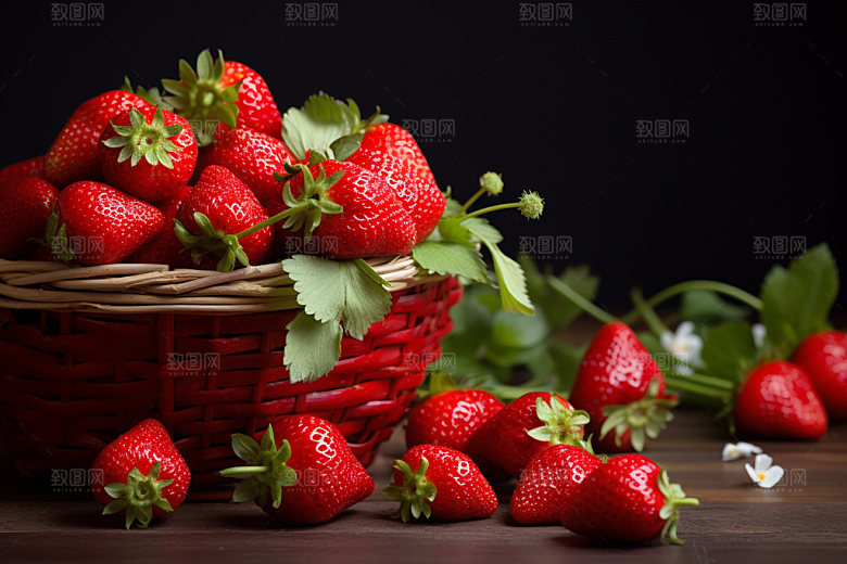 草莓春季上新美味摄影图