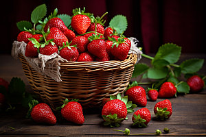 草莓美味高清摄影图