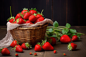 草莓高清春季上新摄影图