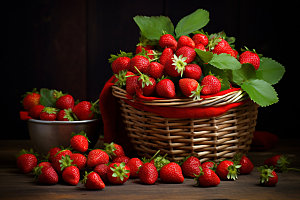 草莓美味春季上新摄影图