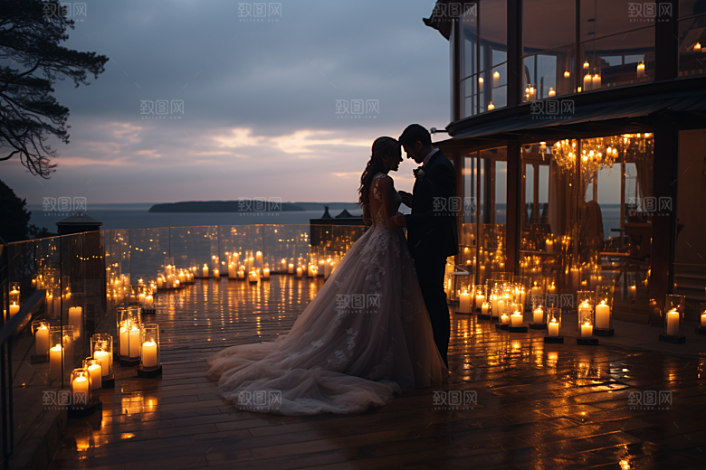 草坪婚礼爱情自然素材