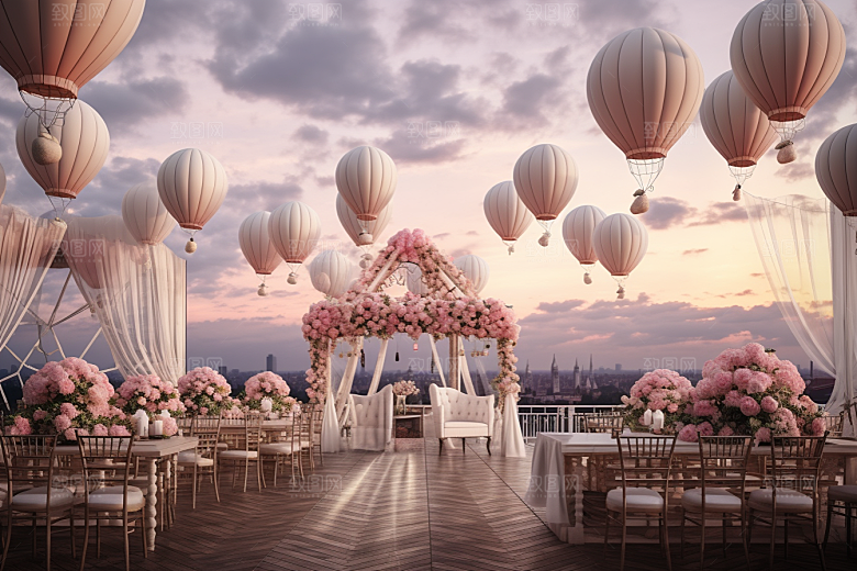 草坪婚礼浪漫自然素材