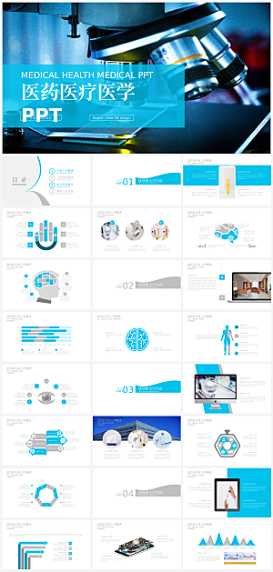 医学医疗科技PPT模板