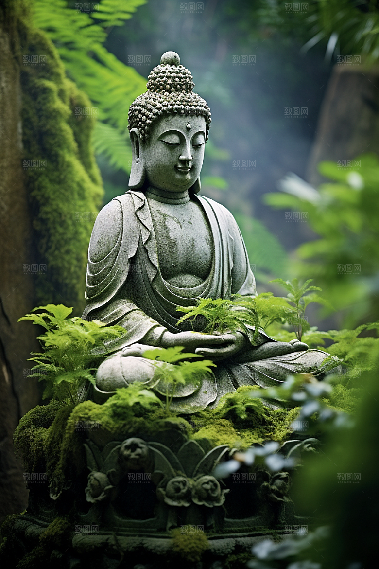 禅意佛像宗教佛教素材