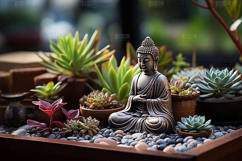 禅意佛像高清宗教素材