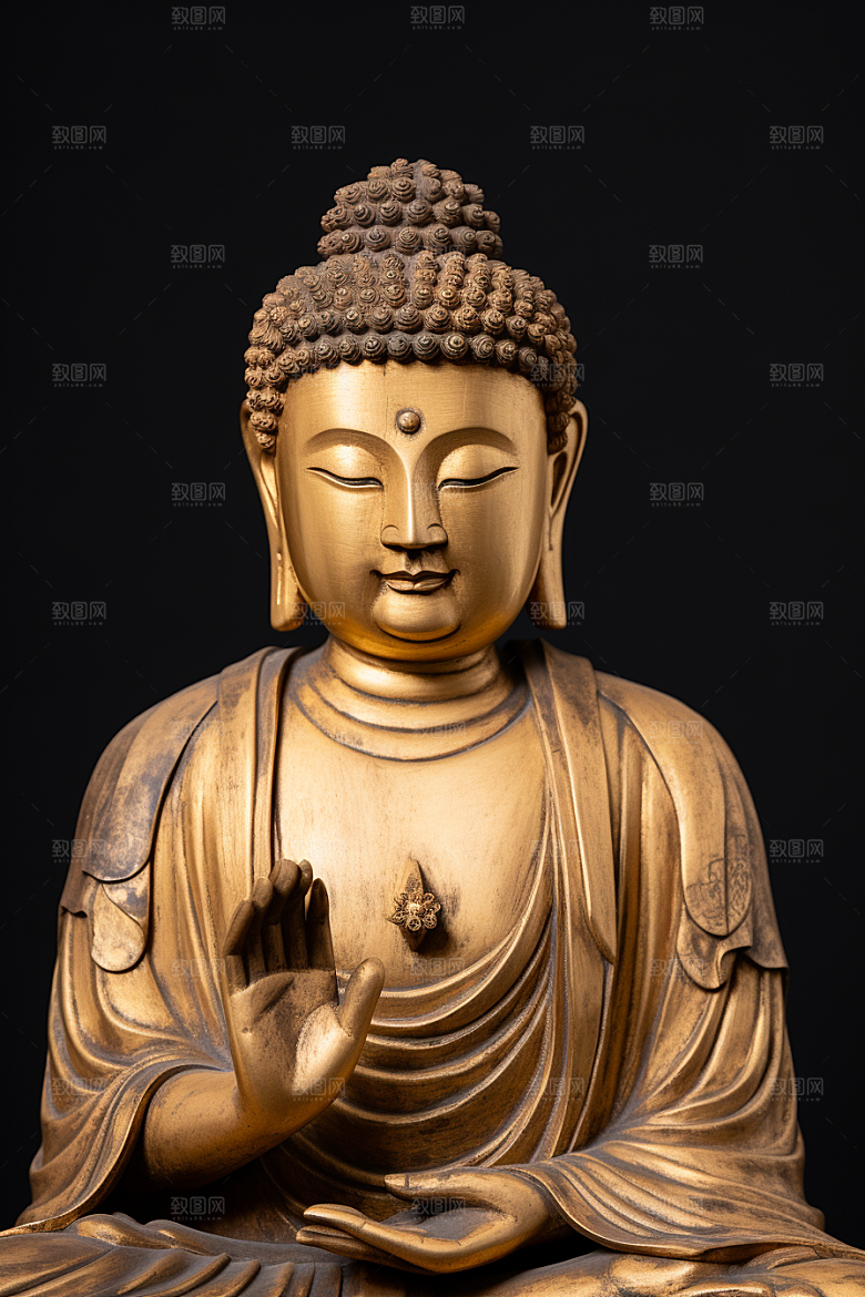 禅意佛像氛围高清素材