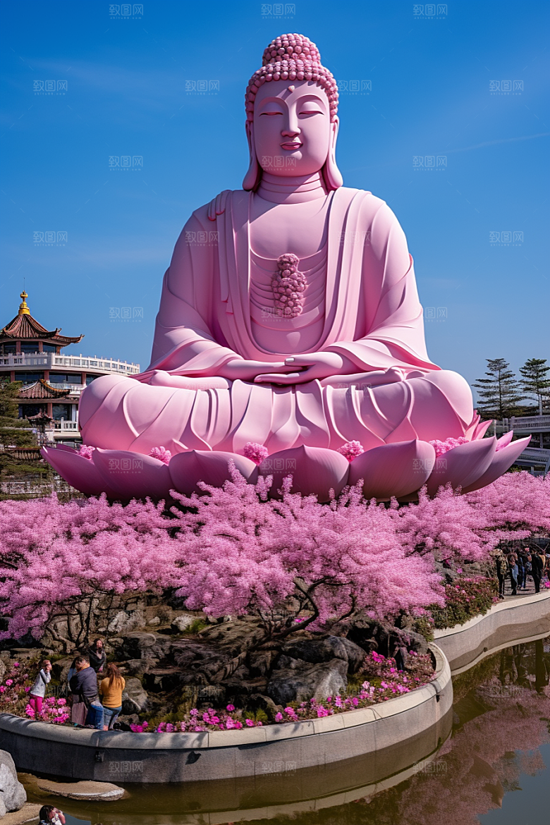 禅意佛像信仰宗教素材