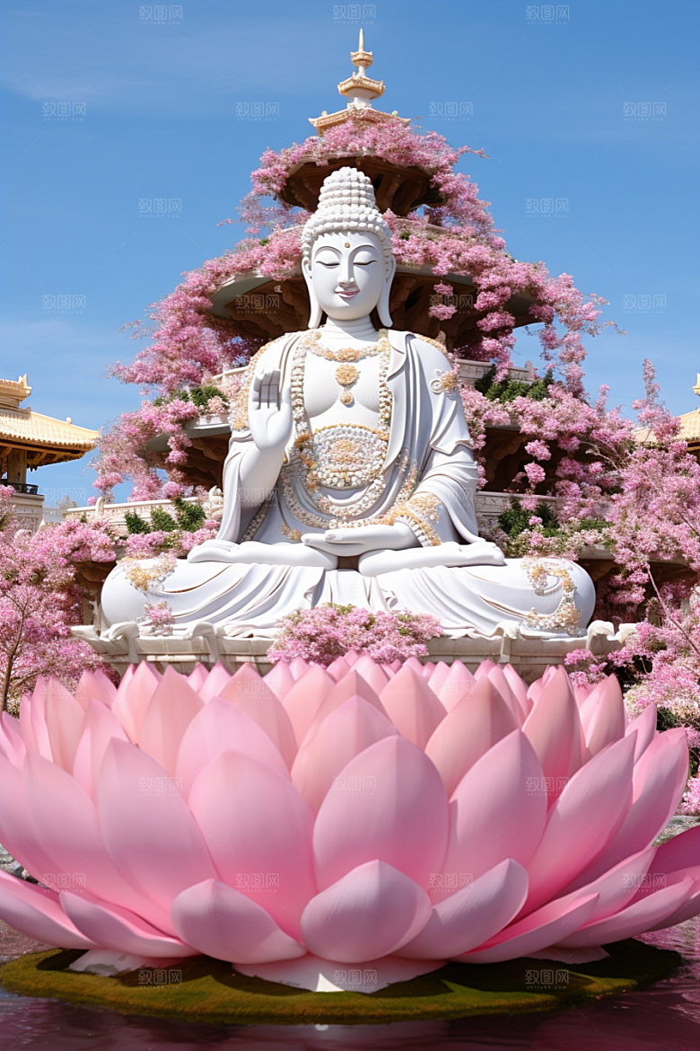 禅意佛像氛围高清素材