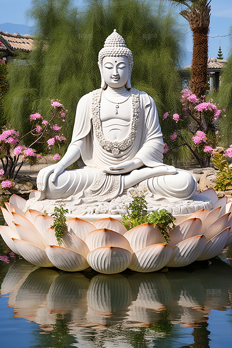 禅意佛像平和宗教素材