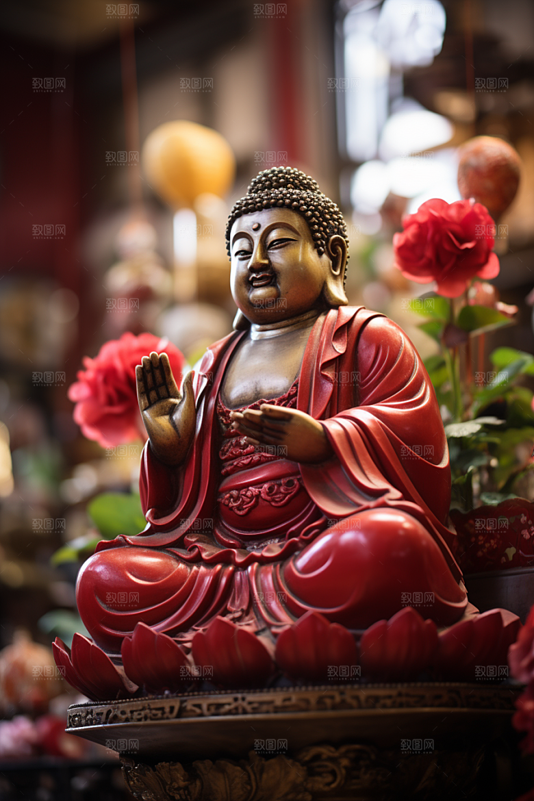 禅意佛像信仰石雕素材