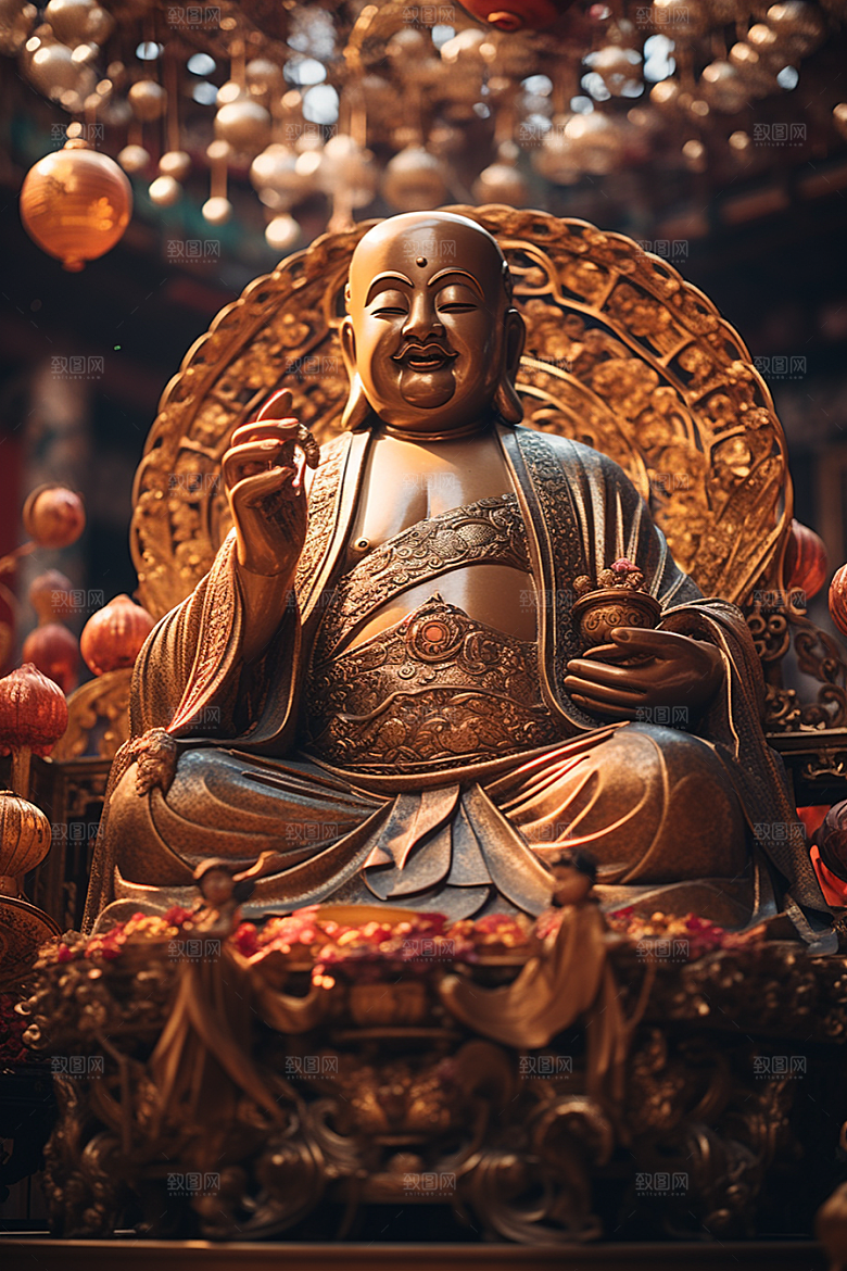 禅意佛像雕塑石雕素材