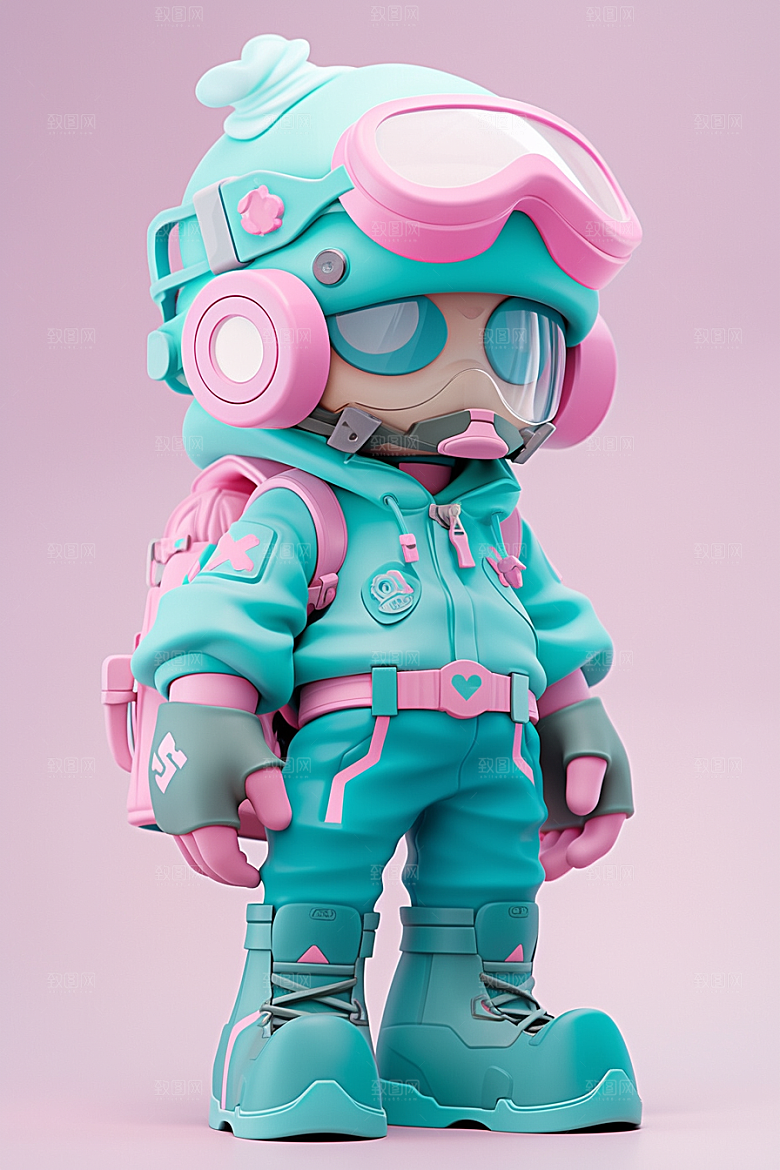 潮流玩偶3D手办模型