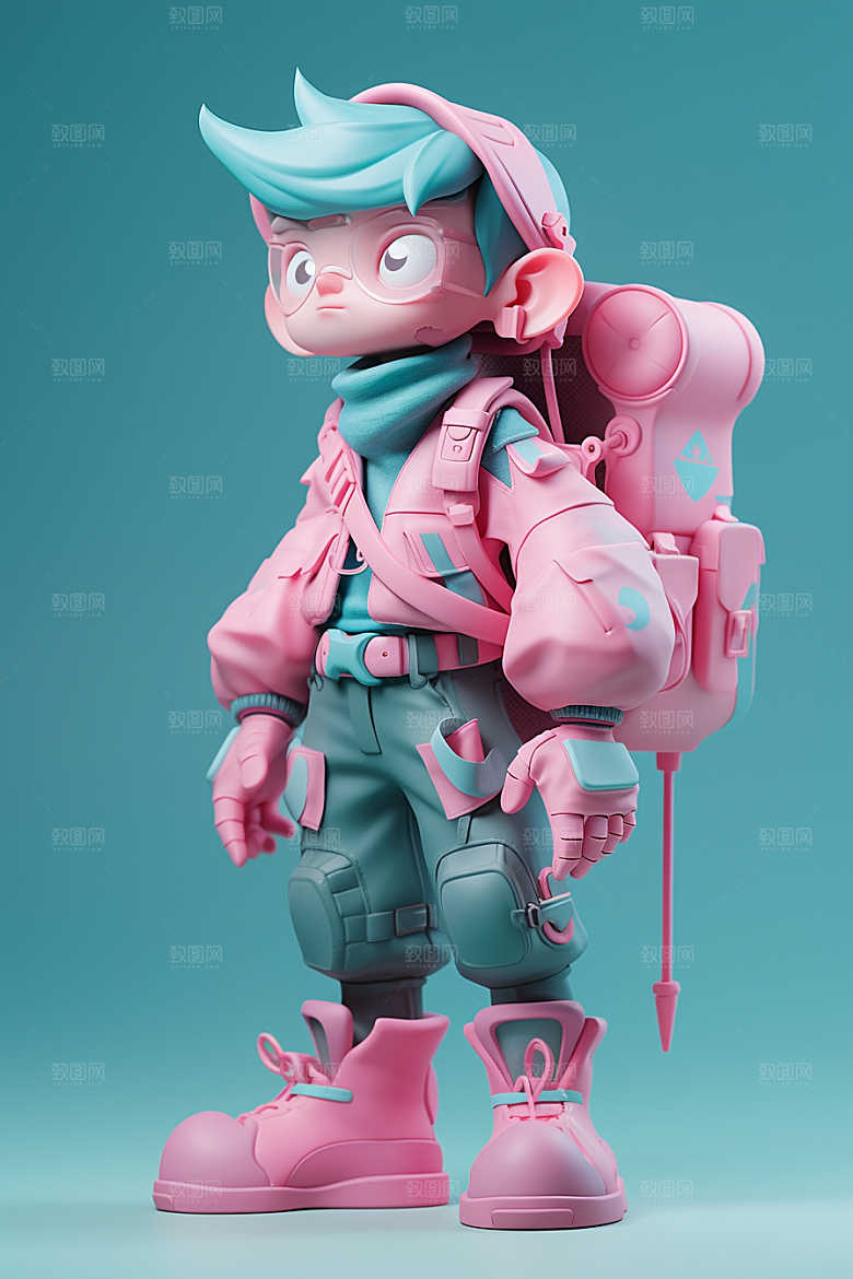 潮流玩偶3D高清模型