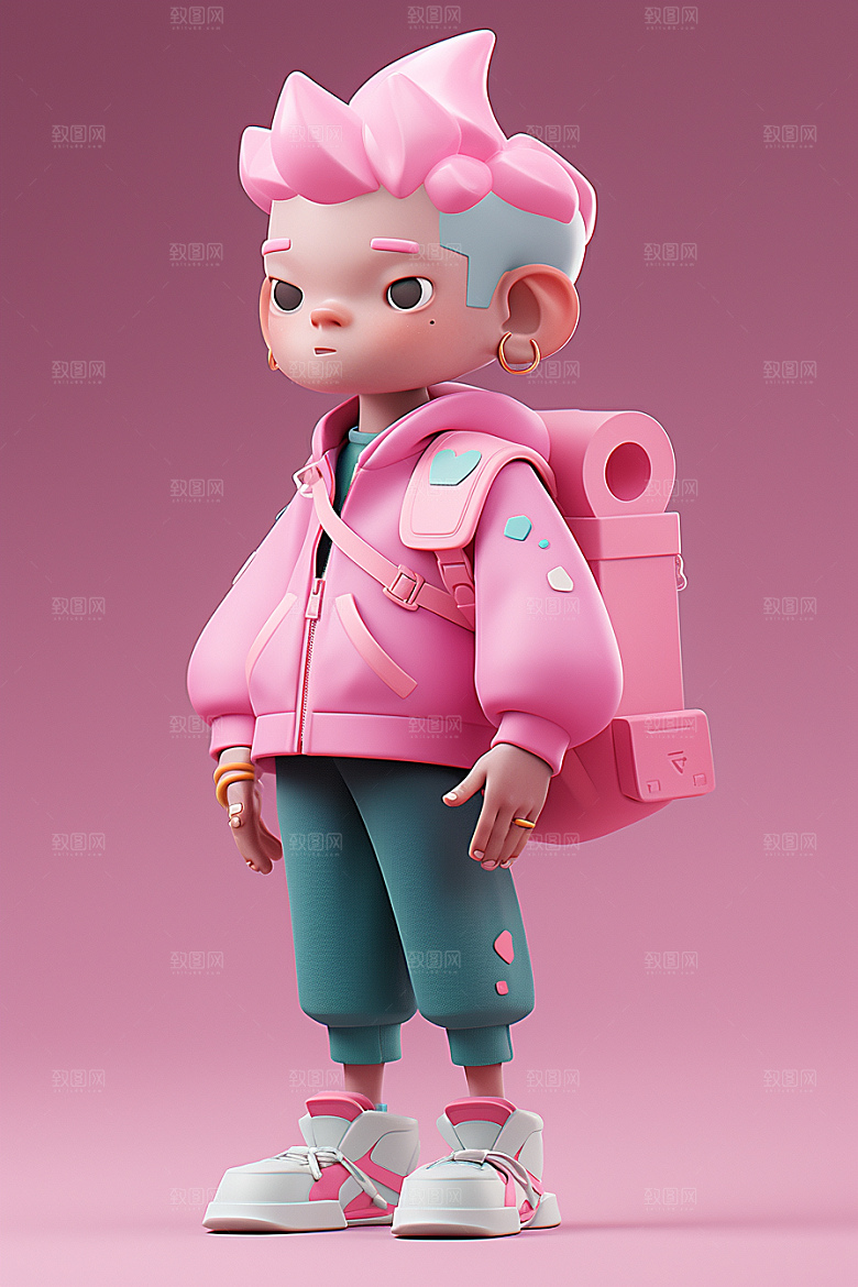 潮流玩偶手办高清模型