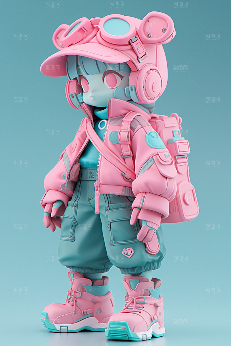 潮流玩偶3D高清模型