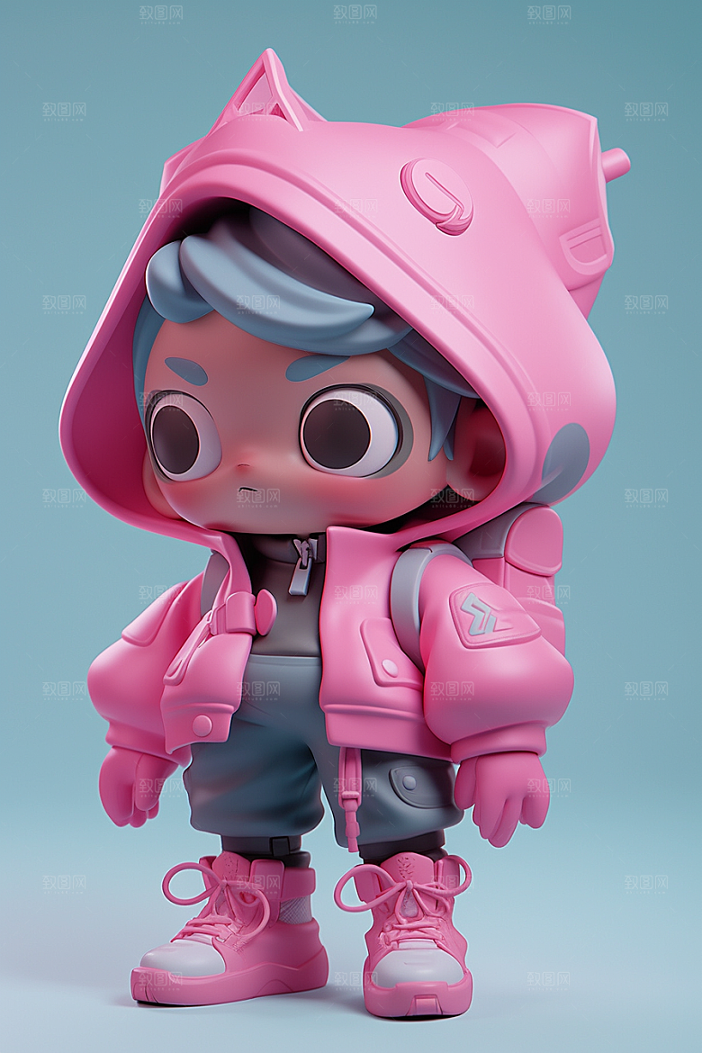 潮流玩偶3D高清模型