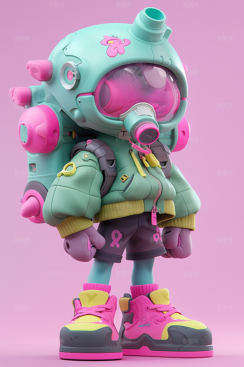 潮流玩偶高清3D模型
