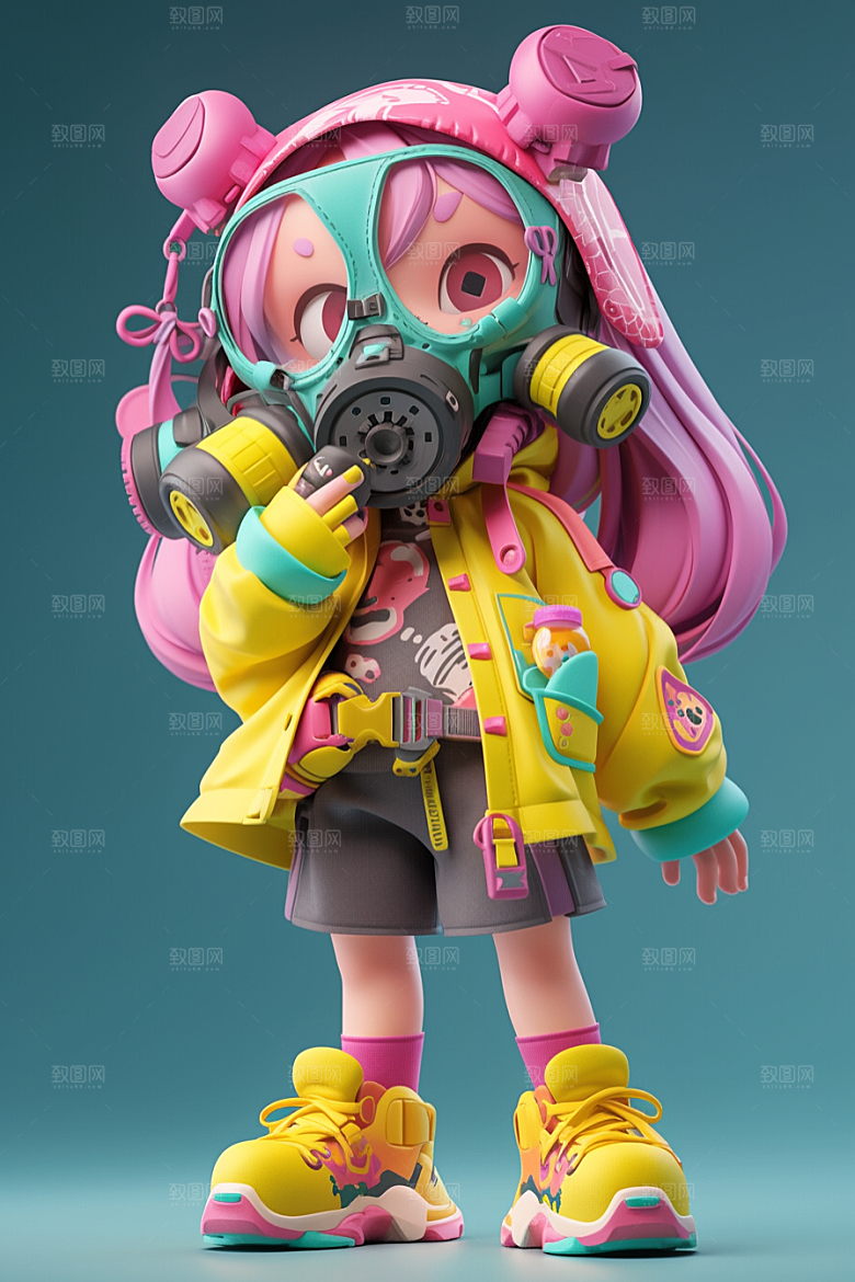 潮流玩偶可爱3D模型