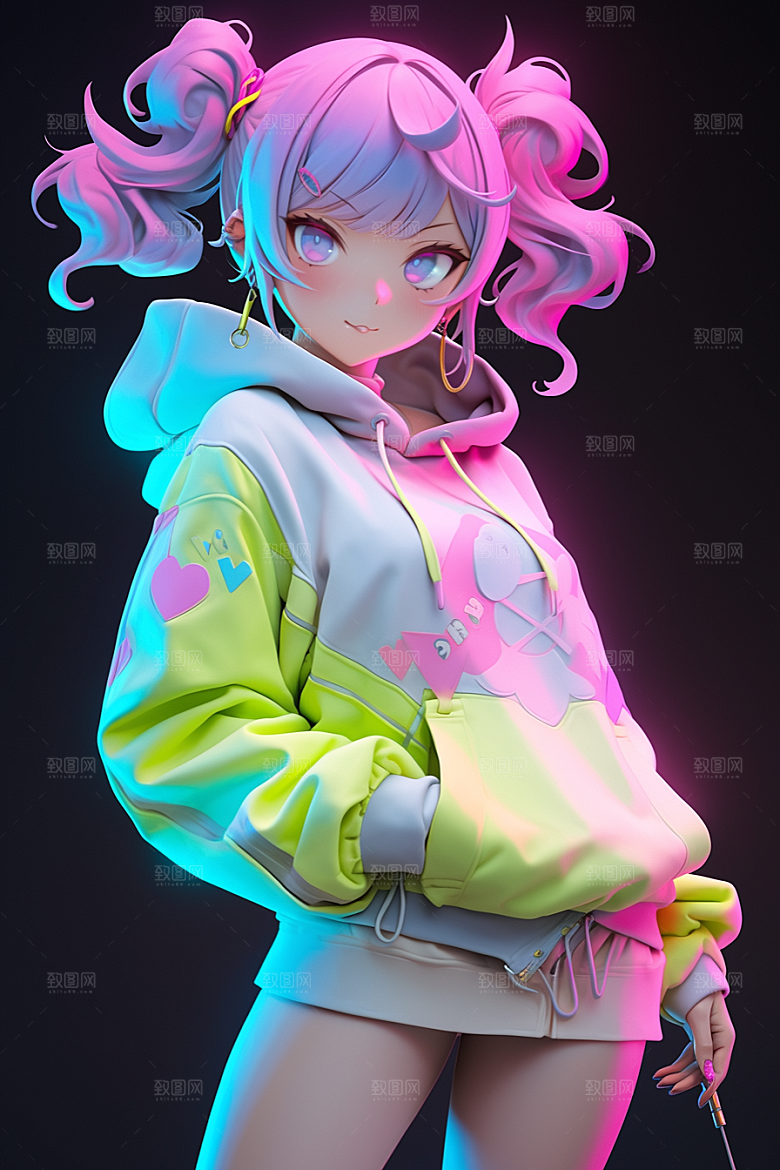潮流玩偶高清手办模型
