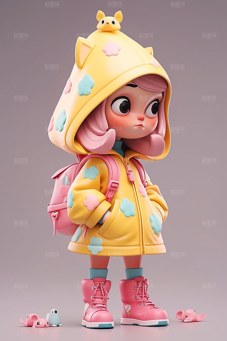 潮流玩偶3D高清模型