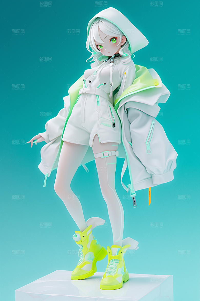 潮流玩偶高清3D模型