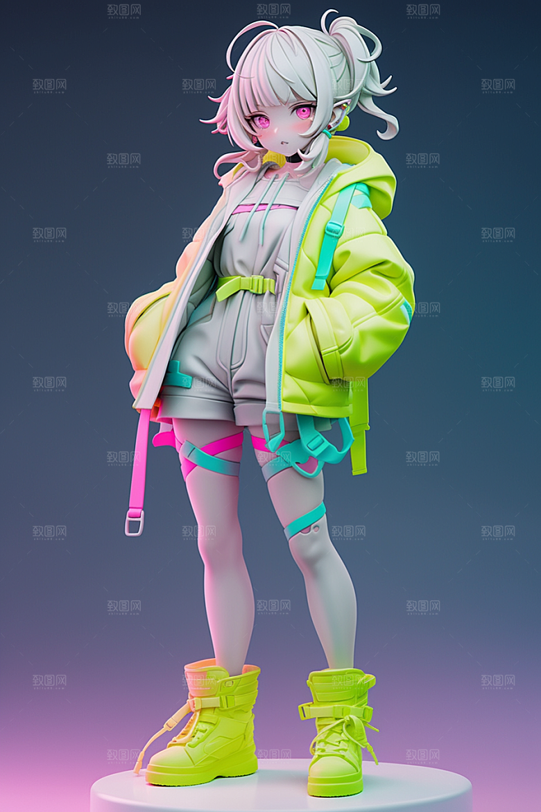 潮流玩偶3D高清模型