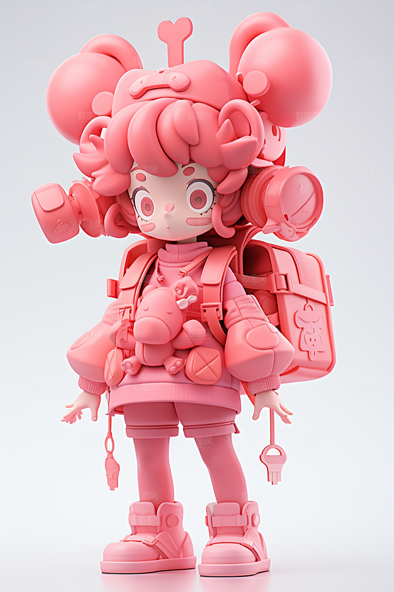 潮流玩偶3D高清模型