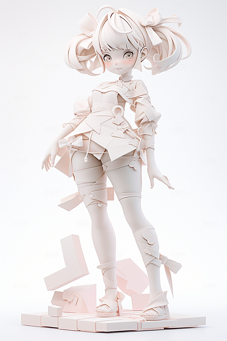 潮流玩偶可爱3D模型