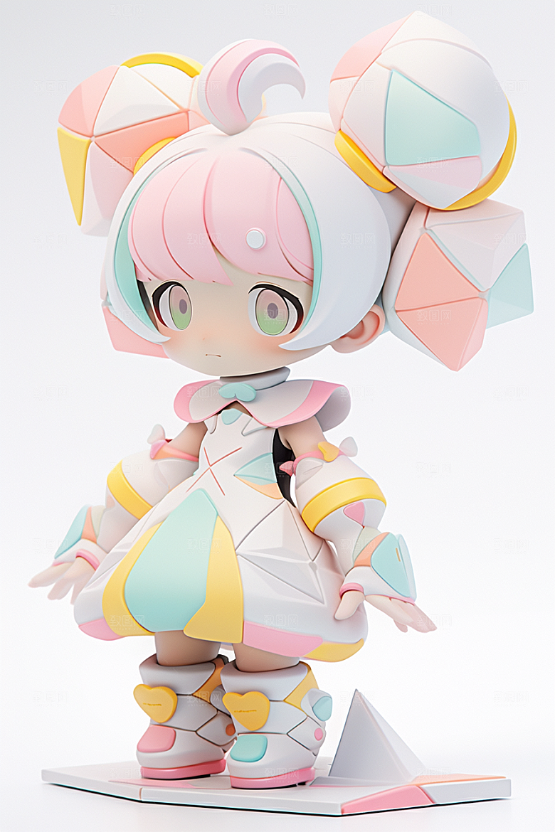 潮流玩偶3D卡通模型