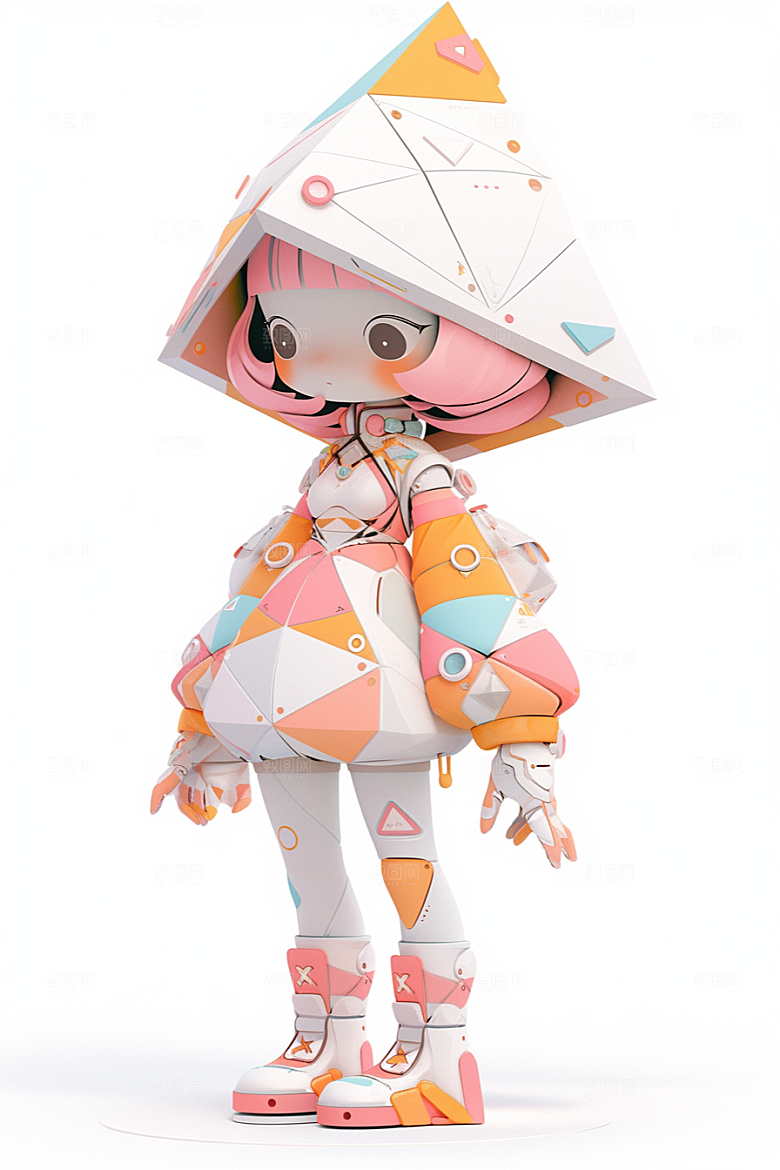 潮流玩偶人物IP3D模型