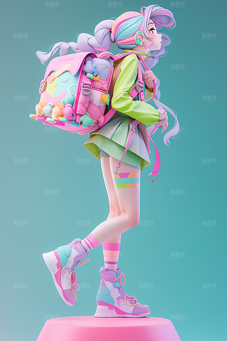 潮流玩偶3D高清模型
