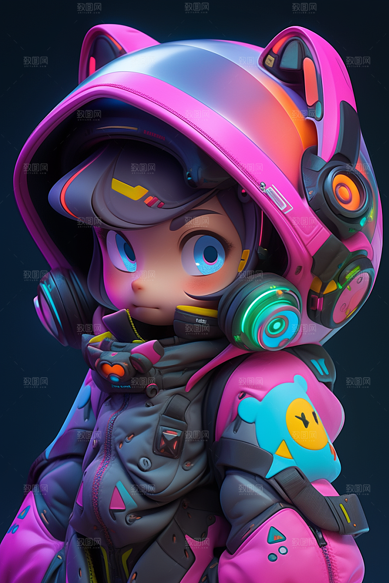 潮流玩偶3D立体模型