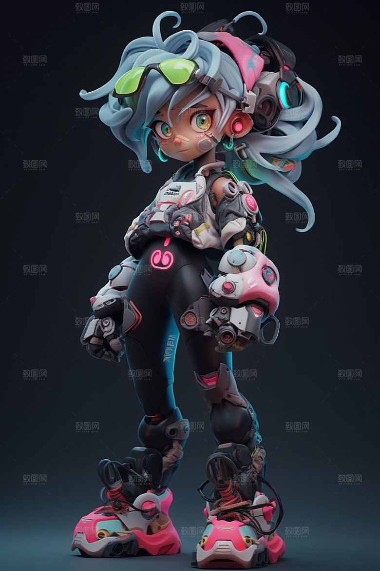 潮流玩偶可爱3D模型