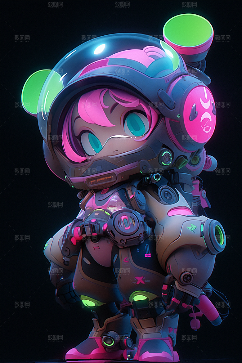 潮流玩偶时尚3D模型