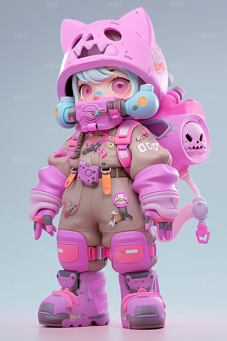 潮流玩偶3D高清模型