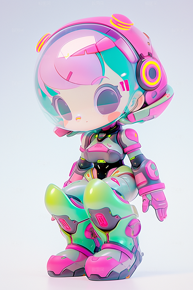 潮流玩偶3D涂鸦模型