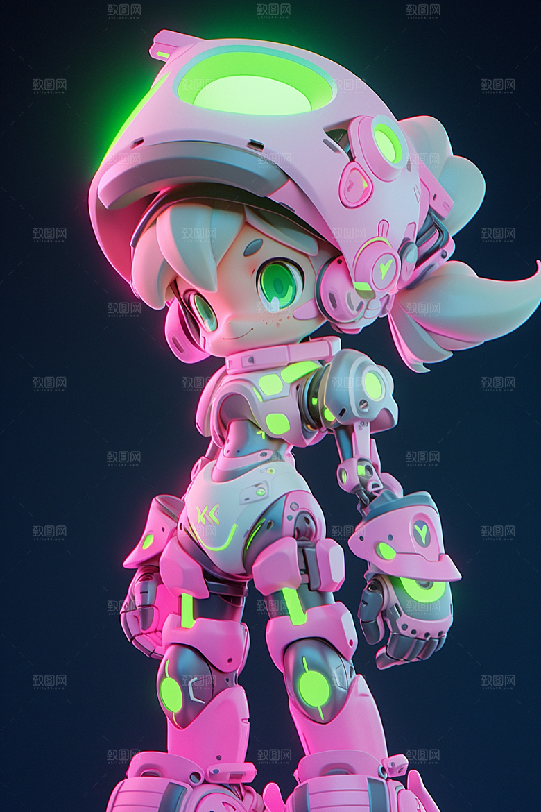 潮流玩偶3D涂鸦模型