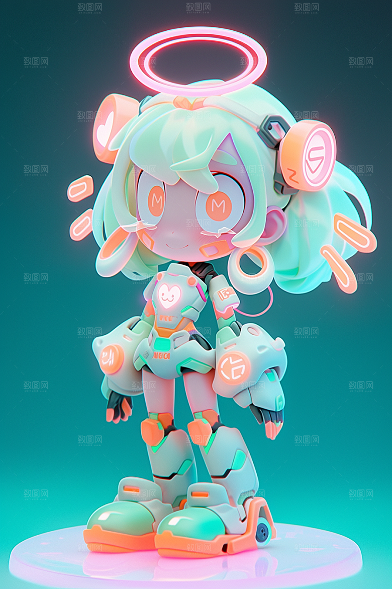 潮流玩偶3D人物IP模型