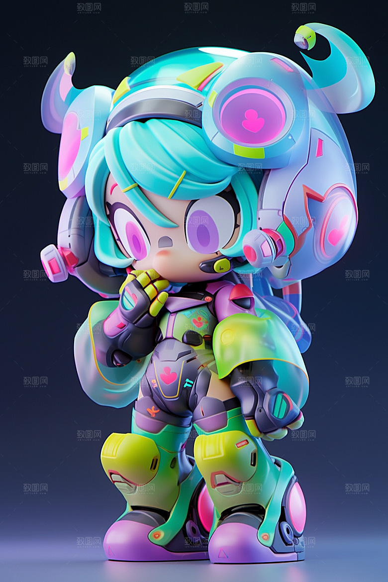 潮流玩偶3D高清模型