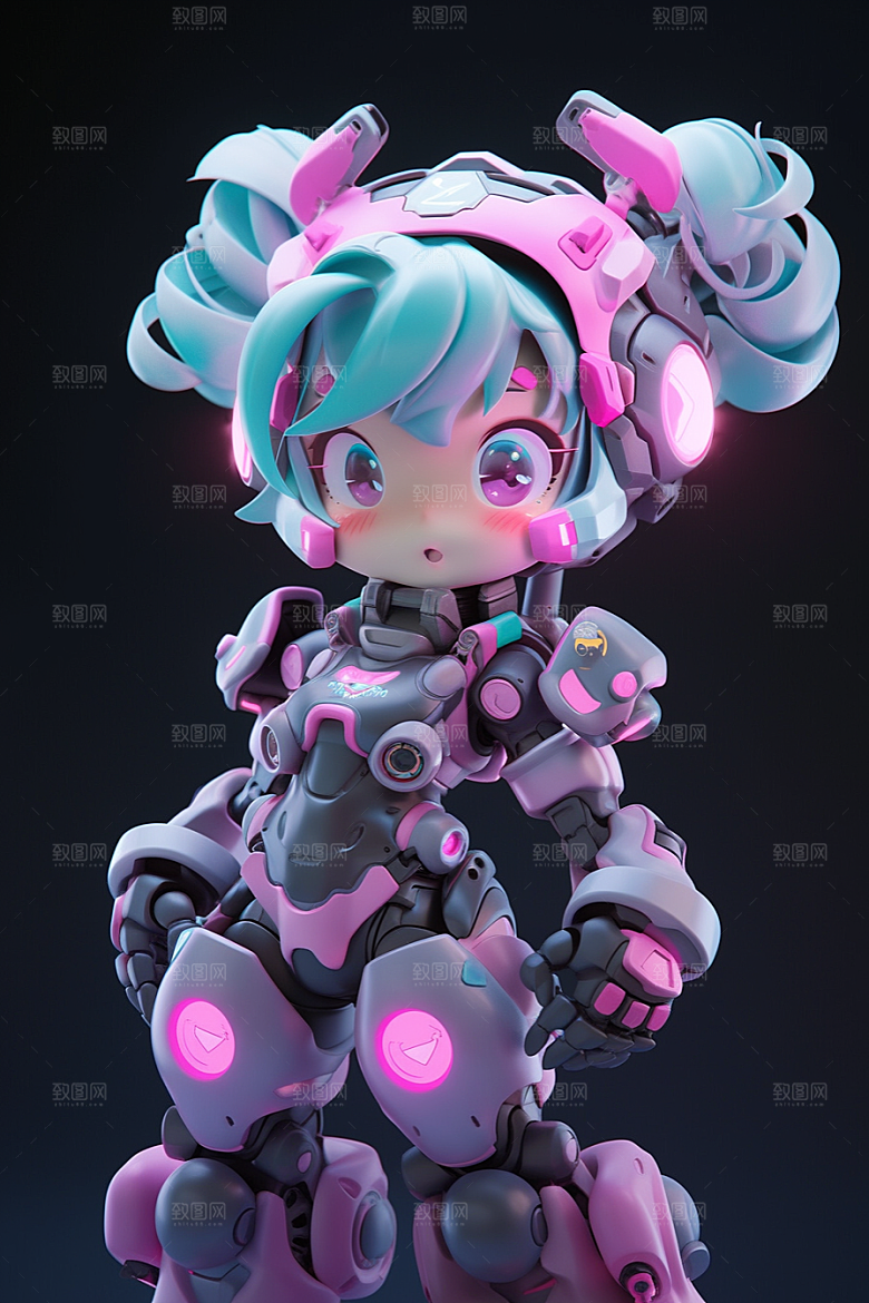 潮流玩偶3D手办模型