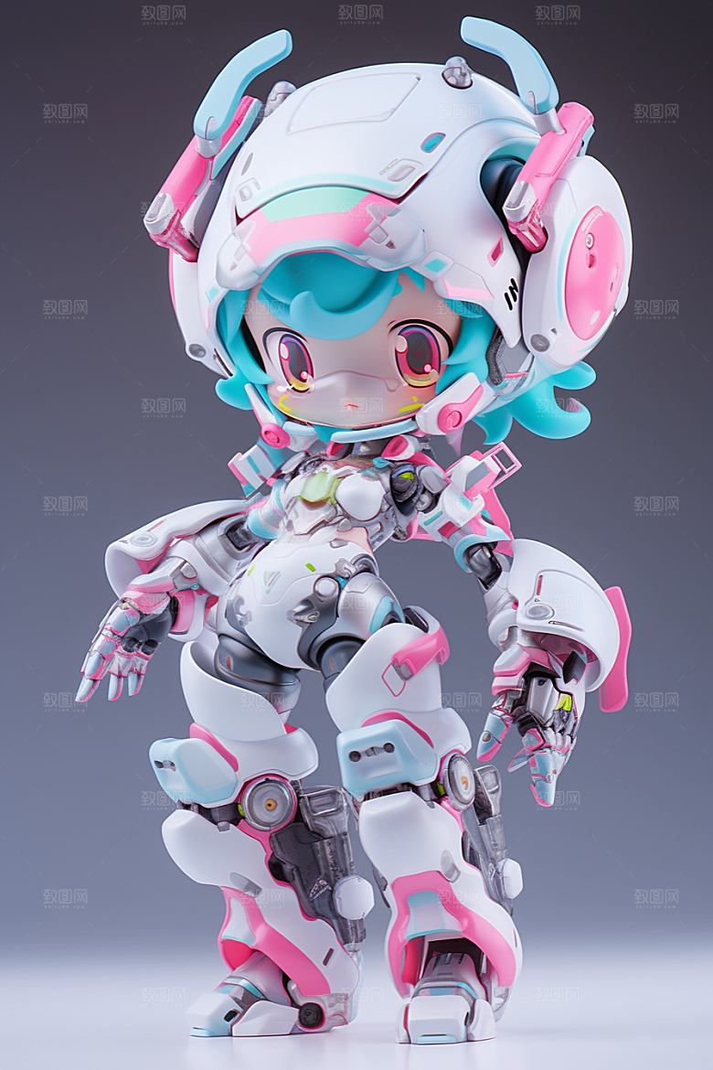 潮流玩偶3D涂鸦模型
