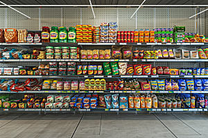 超市货架生活日常摄影图