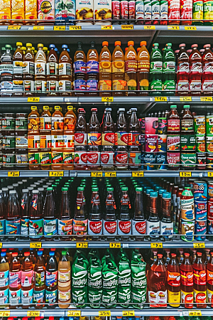 超市货架商品食品摄影图