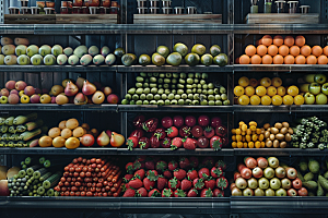 超市货架食品商超摄影图