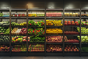 超市货架商超货物摄影图