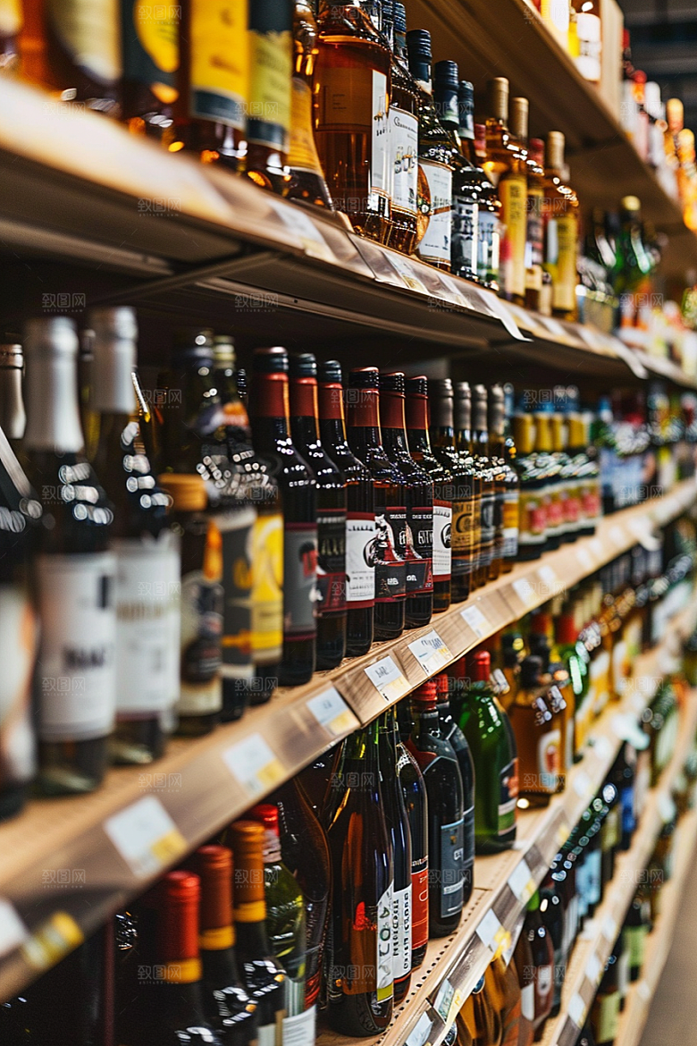 超市货架货物食品摄影图