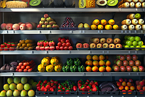 超市货架生活货物摄影图