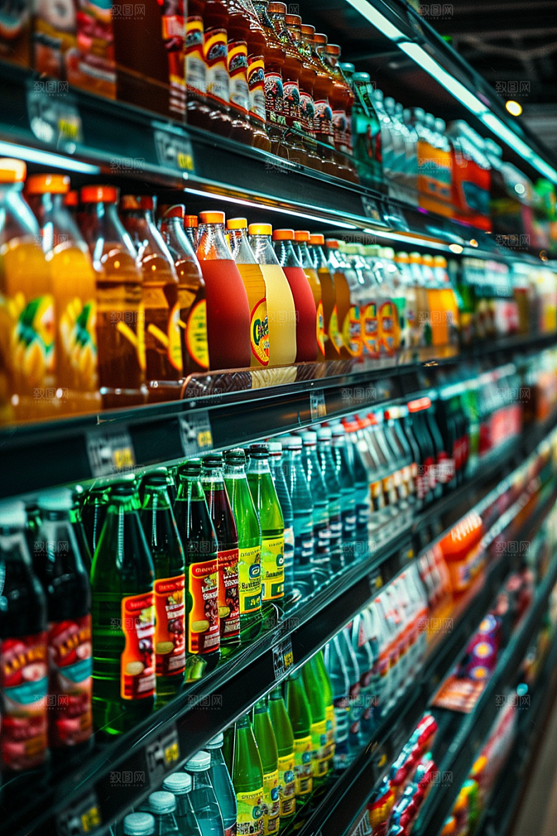 超市货架货物便利店摄影图