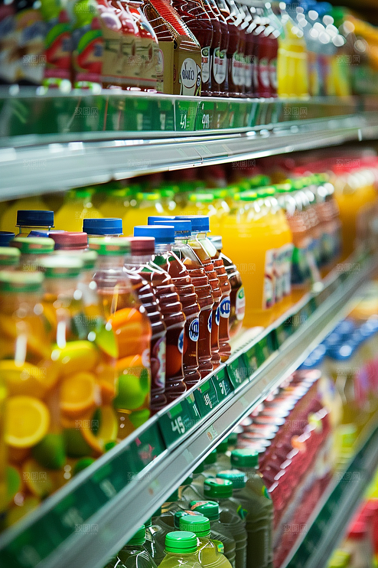 超市货架生活食品摄影图